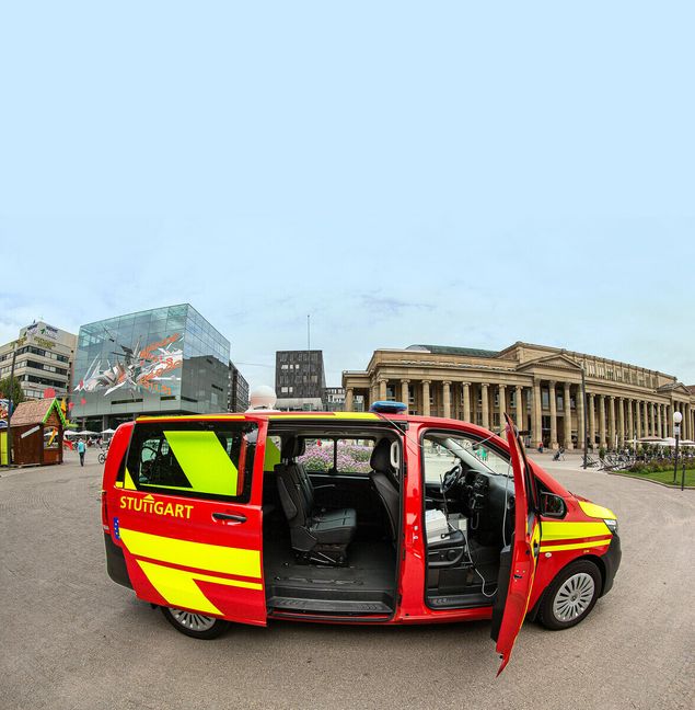 Alles, was von Stuttgarts Sirenen übrig ist, sind drei mobile Warnfahrzeuge der Feuerwehr.