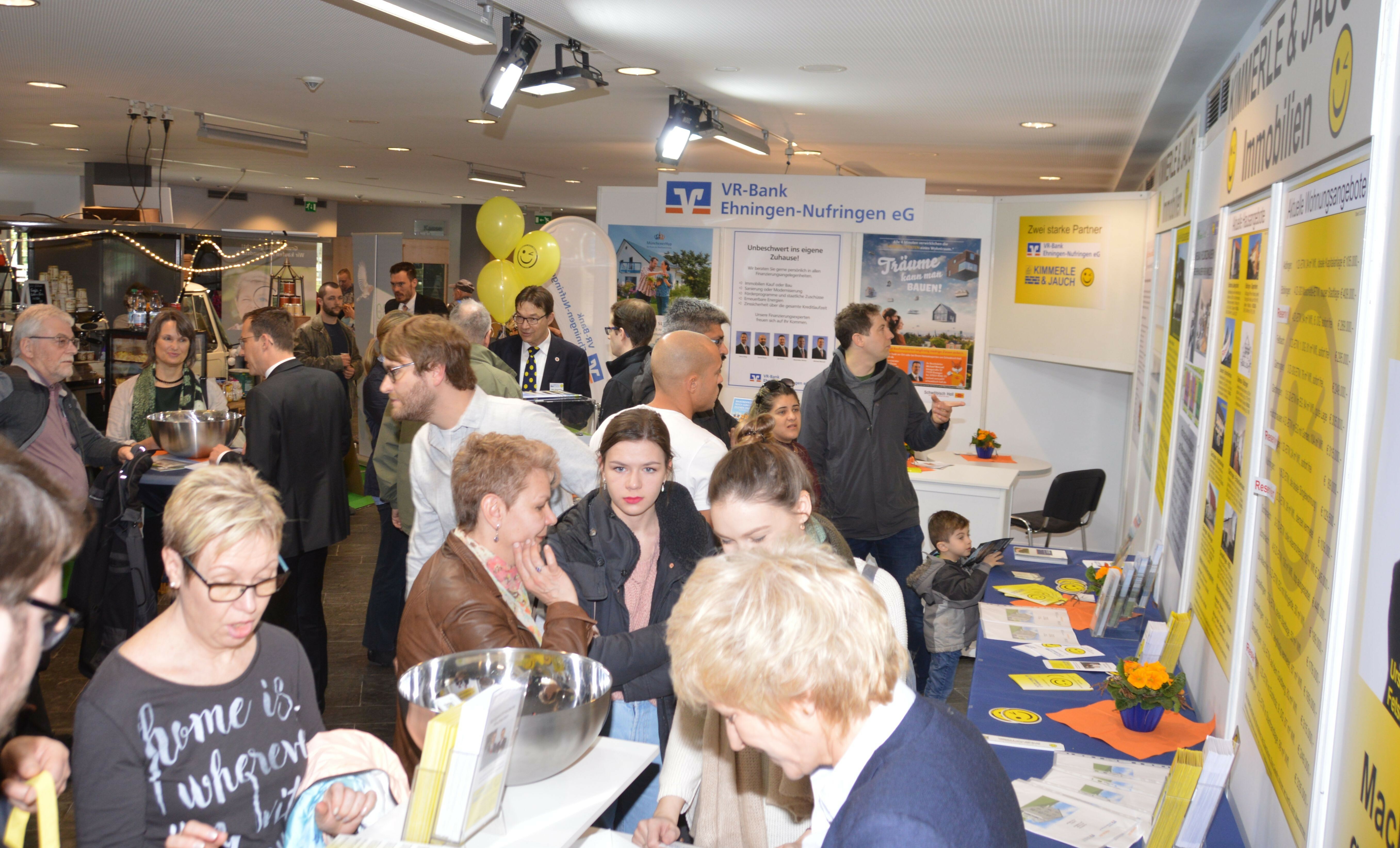Volles Haus bei der Immo-Messe: Bis zu 5000 Menschen planen hier ihre Zukunft in neuen oder gebrauchten Immobilien.Bild: Reichert