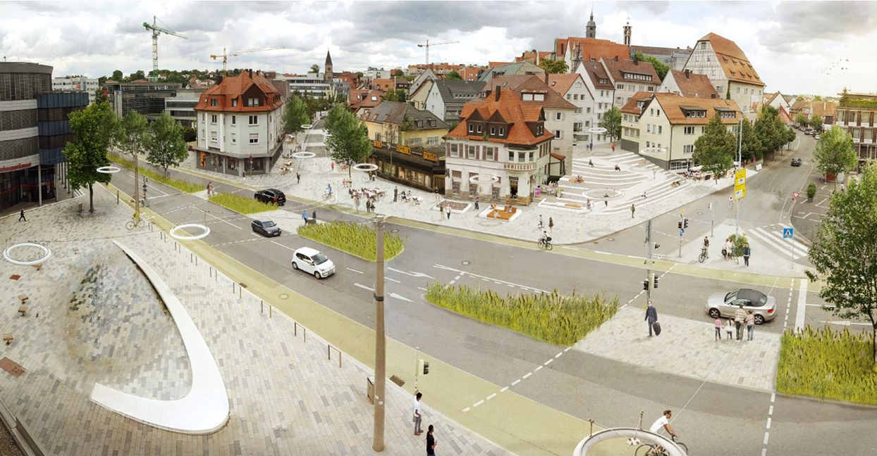 Der Elbenplatz wird umgestaltet: Im Sommer beginnen die Bauarbeiten.  Grafik: Bauchplan