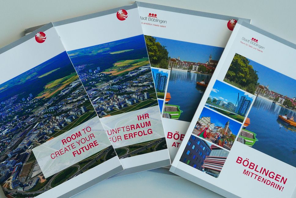 Das ist Böblingen – nicht mehr und nicht weniger sollen die neuen Broschüren zeigen. Bild: Jung