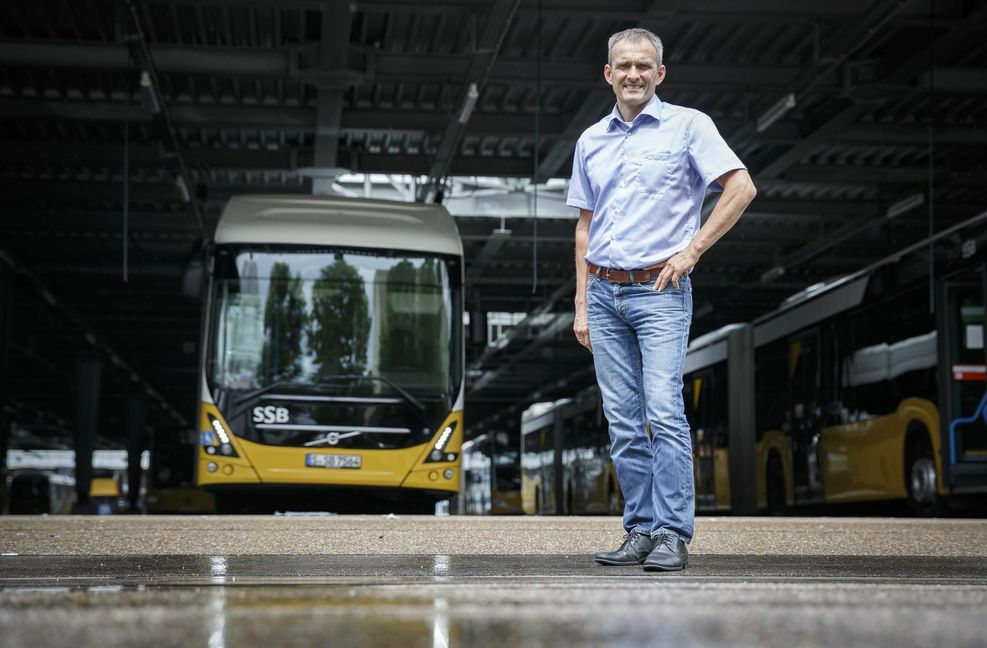 Die ersten E-Busse, die im Stuttgarter ÖPNV unterwegs sind, wurden von Volvo gebaut.