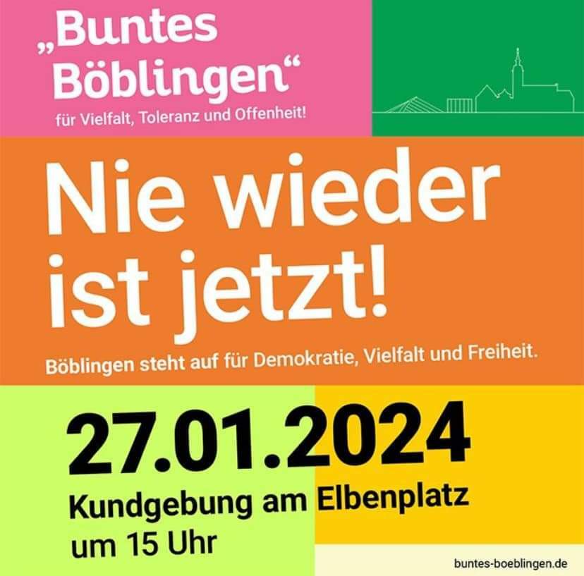 Die Initiative "Buntes Böblingen" organisiert die Kundgebung. Bild: z