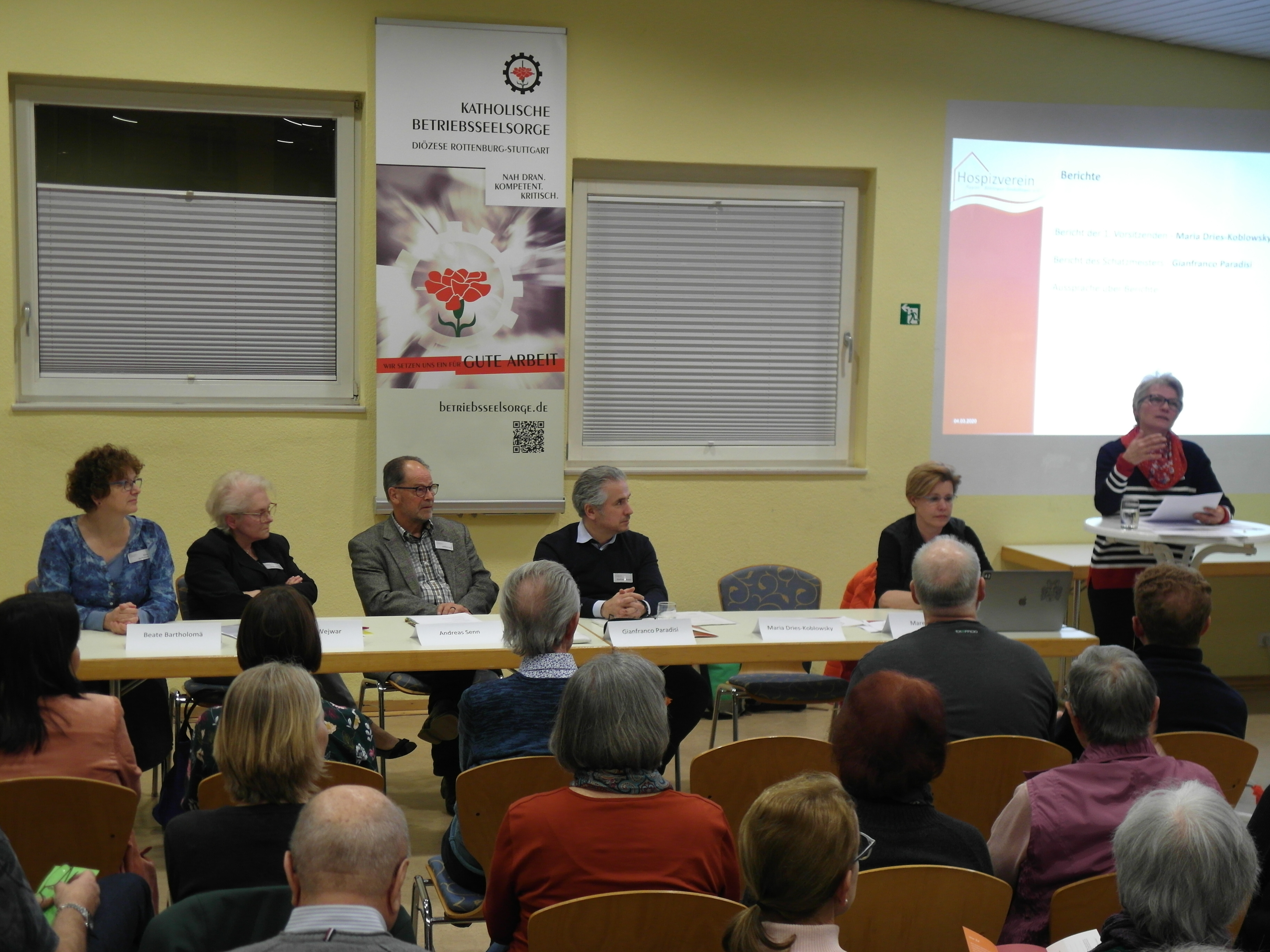 Der Vorstand des Hospizvereins Region Böblingen-Sindelfingen (von links): Beate Bartholomä, Monica Wejwar,
Andreas Senn, Gianfranco Paradisi, Maren Bering, Monika Dries-Koblowksy. Bild: Staber