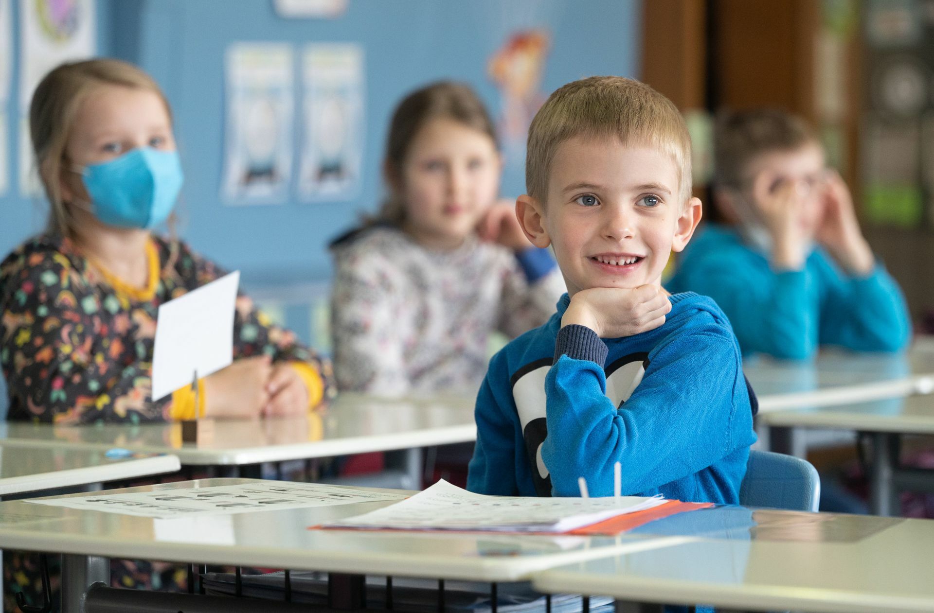 Auch für die  Grundschüler  geht das Lernen am Montag wieder los.