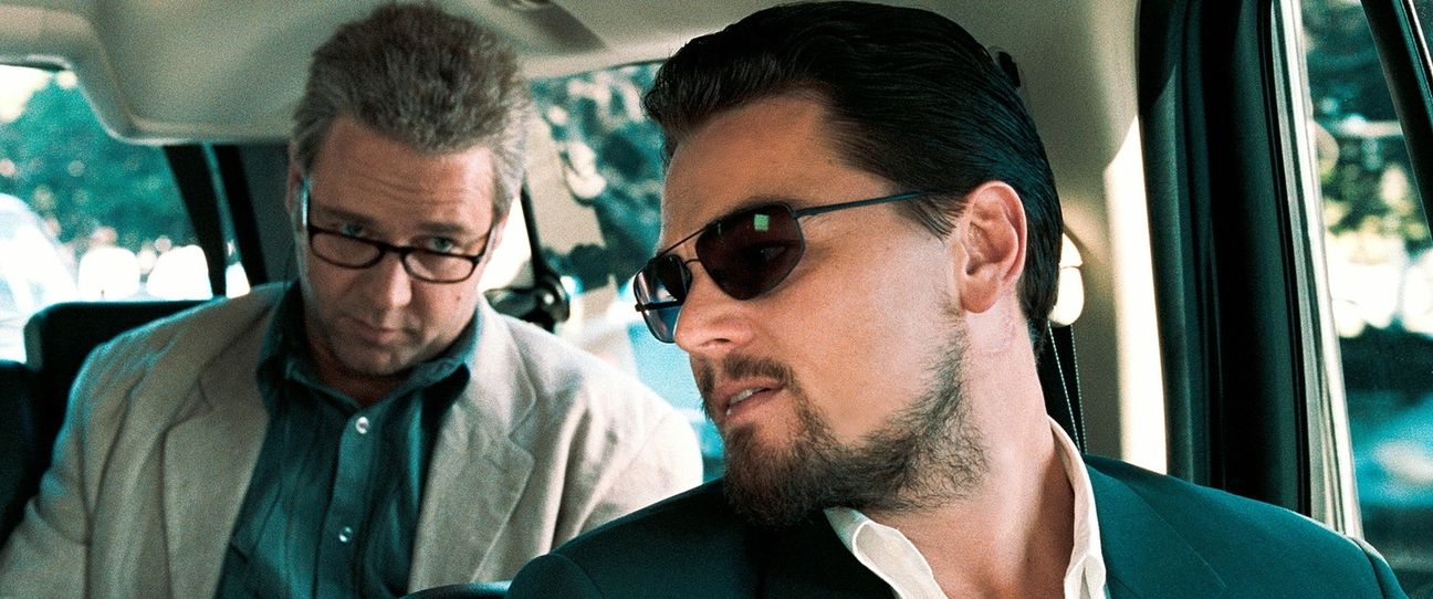 CIA-Experte Leonardo di Caprio verliert so langsam komplett den Kompass als „Der Mann, der niemals lebte“. Russel Crowe schaut skeptisch.   Bild: z