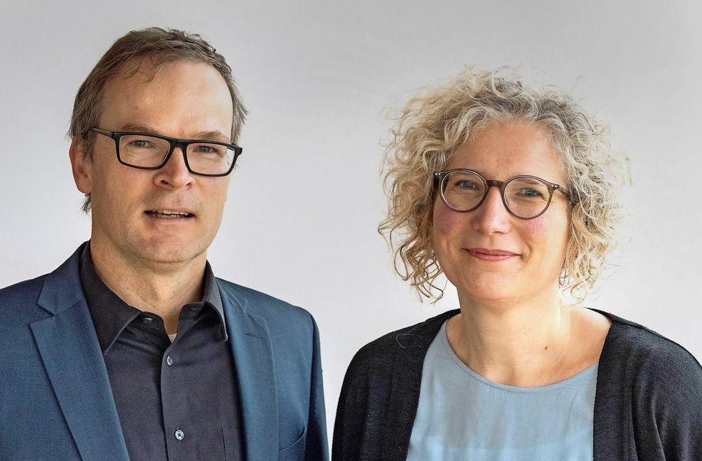 Die beiden Geschäftsführer des Carus-Verlags, Johannes Graulich und Ester Petri