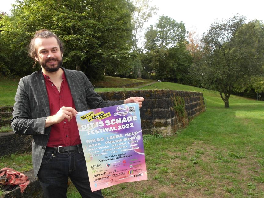 Tobias Bacherle freut sich auf das "Diti ist schade"-Festival am Freitag und Samstag in Sindelfingen. Bild: Staber