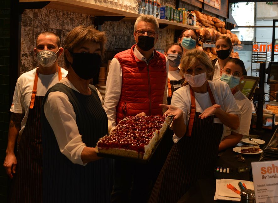 Das Team im Kaffeehaus in der Unteren Vorstadt 5.Bild: Wegner