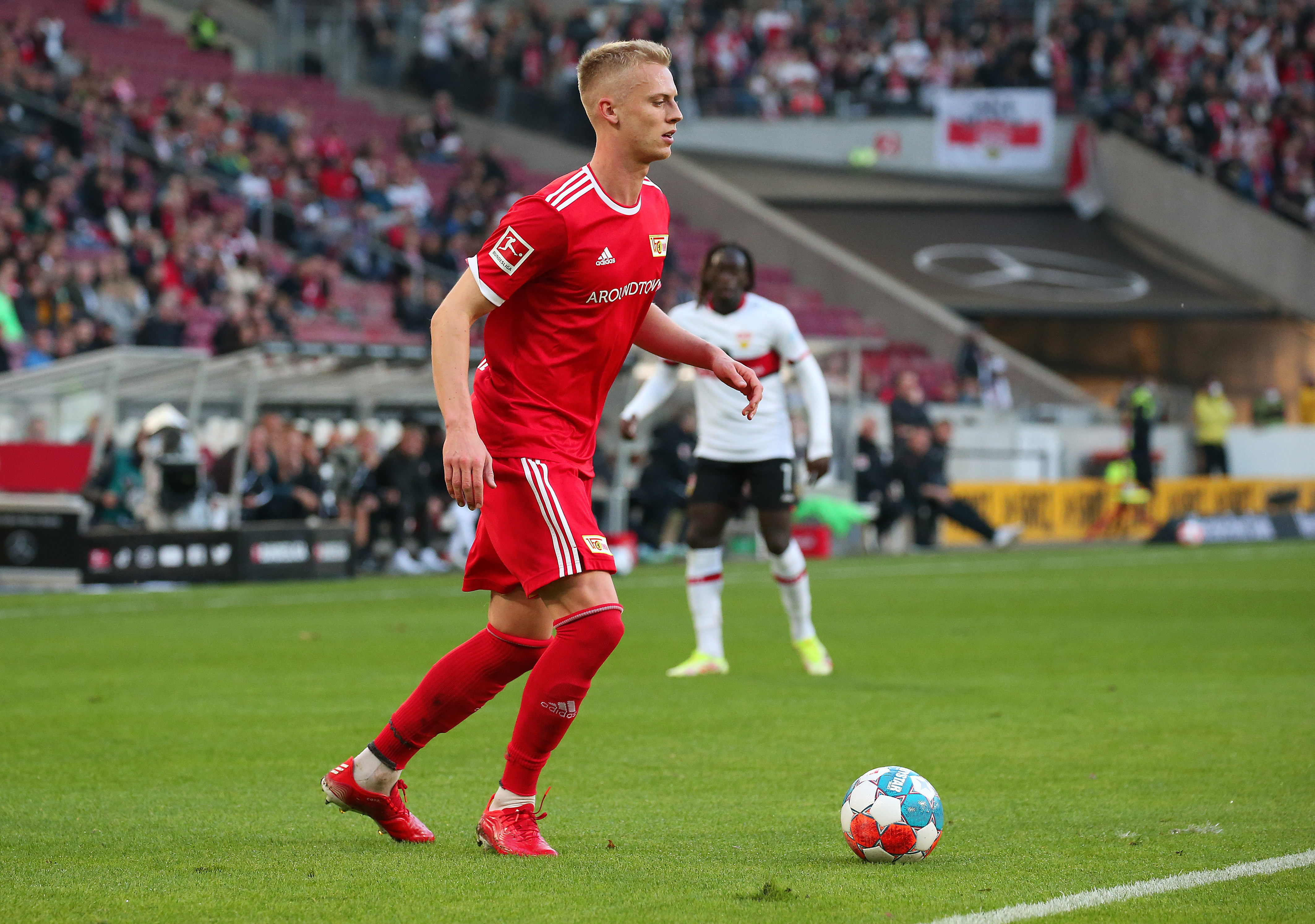 Timo Baumgartl im Spiel in der letzten Saison bei seinem Exclub VfB Stuttgart. Bild: Baumann/A
