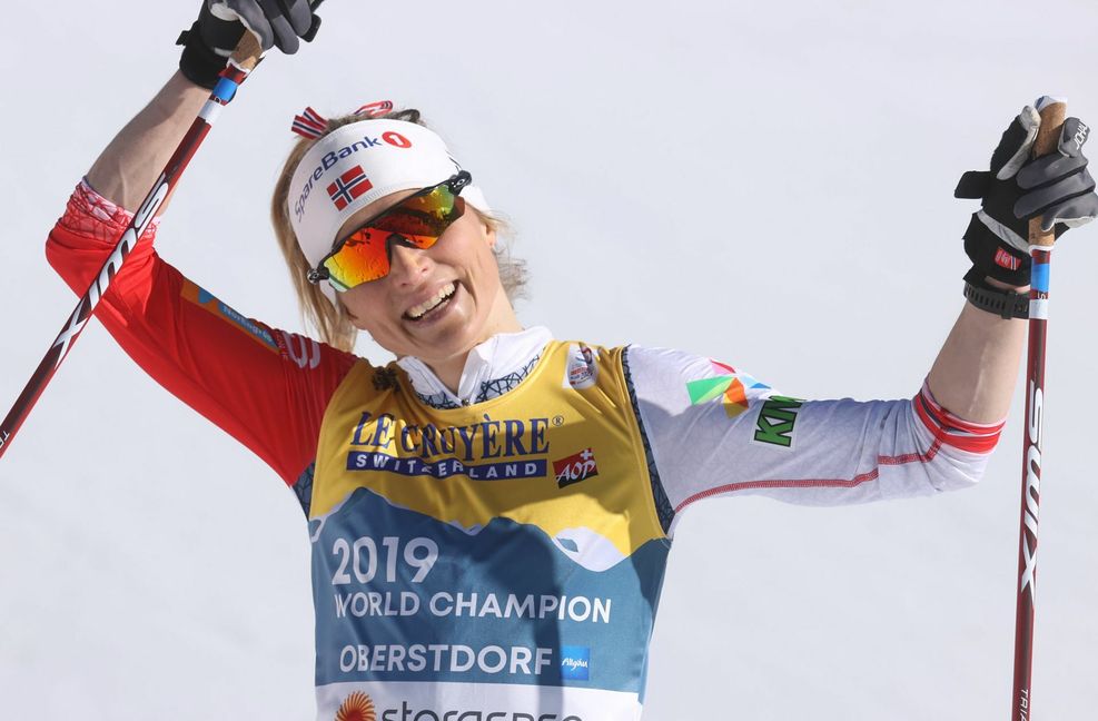 Therese Johaug hat bei der WM in Oberstdorf schon zwei Titel verteidigt. Foto: dpa/Karl-Josef Hildenbrand