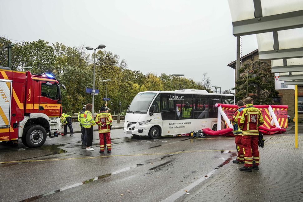Das Unglück passierte am Bahnhof in Leonberg. Bild: SDMG/Dettenmeyer