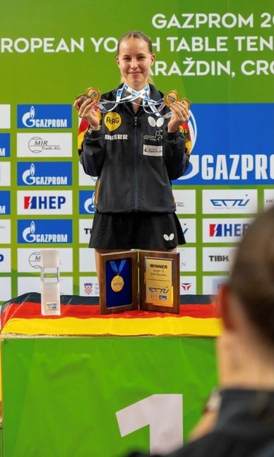 Annett Kaufmann spiele bei der Jugend-EM groß auf. Bild: Holzapfel