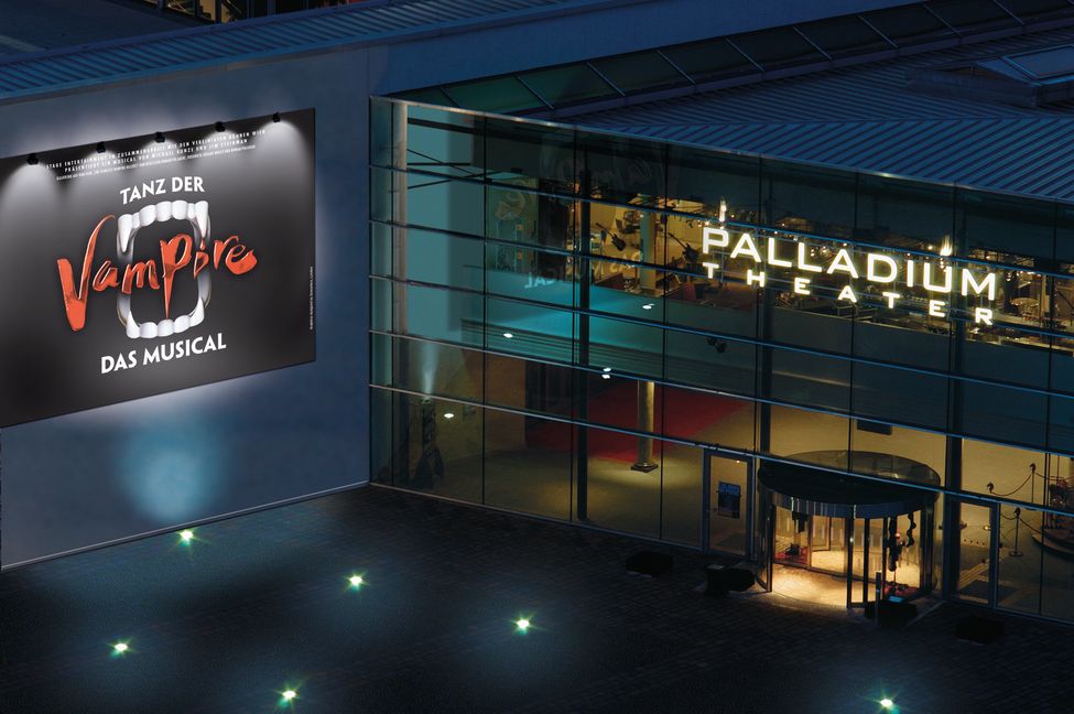 Heimat der Vampire: Das Stage Palladium Theater in Stuttgart-Möhringen. Bild: Stage