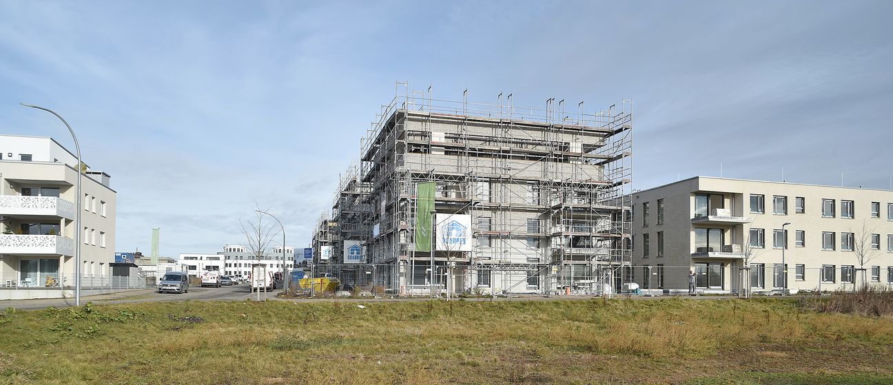 Derzeit wird in Sindelfingen das Maichinger Neubaugebiet Allmendäcker II aufgesiedelt. Bild: Reichert