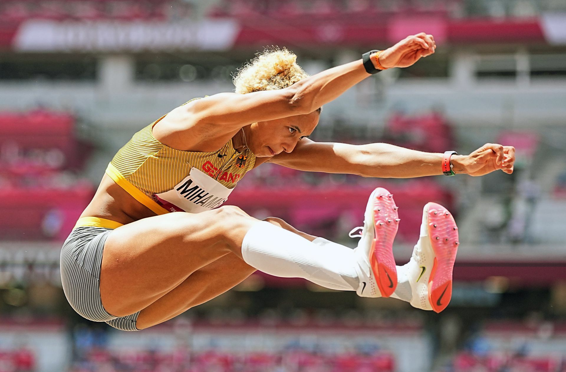 Malaika Mihambo springt zu Gold in Tokio
 Foto: dpa/Michael Kappeler