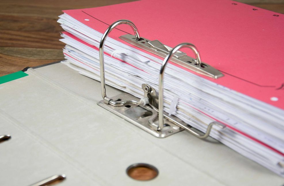 Der Leitz-Ordner wurde 1871 in Ludwigsburg erfunden.
 Foto: Imago/Panthermedia