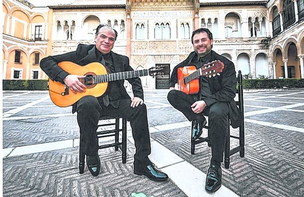 Die Flamenco-Gitarristen Miguel Sotelo (links) und Antonio Andrade. Bild: z