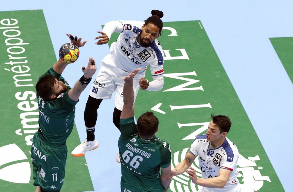 Gilberto Duarte, hier im Dress von Montpellier Handball, ist ein durchsetzungsstarker Rückraumspieler.
