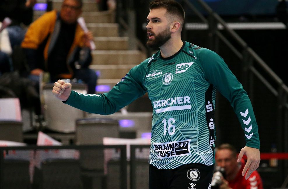 TVB-Torwart Miljan Vujovic strahlt trotz seiner erst 22 Jahre schon viel Ruhe aus.