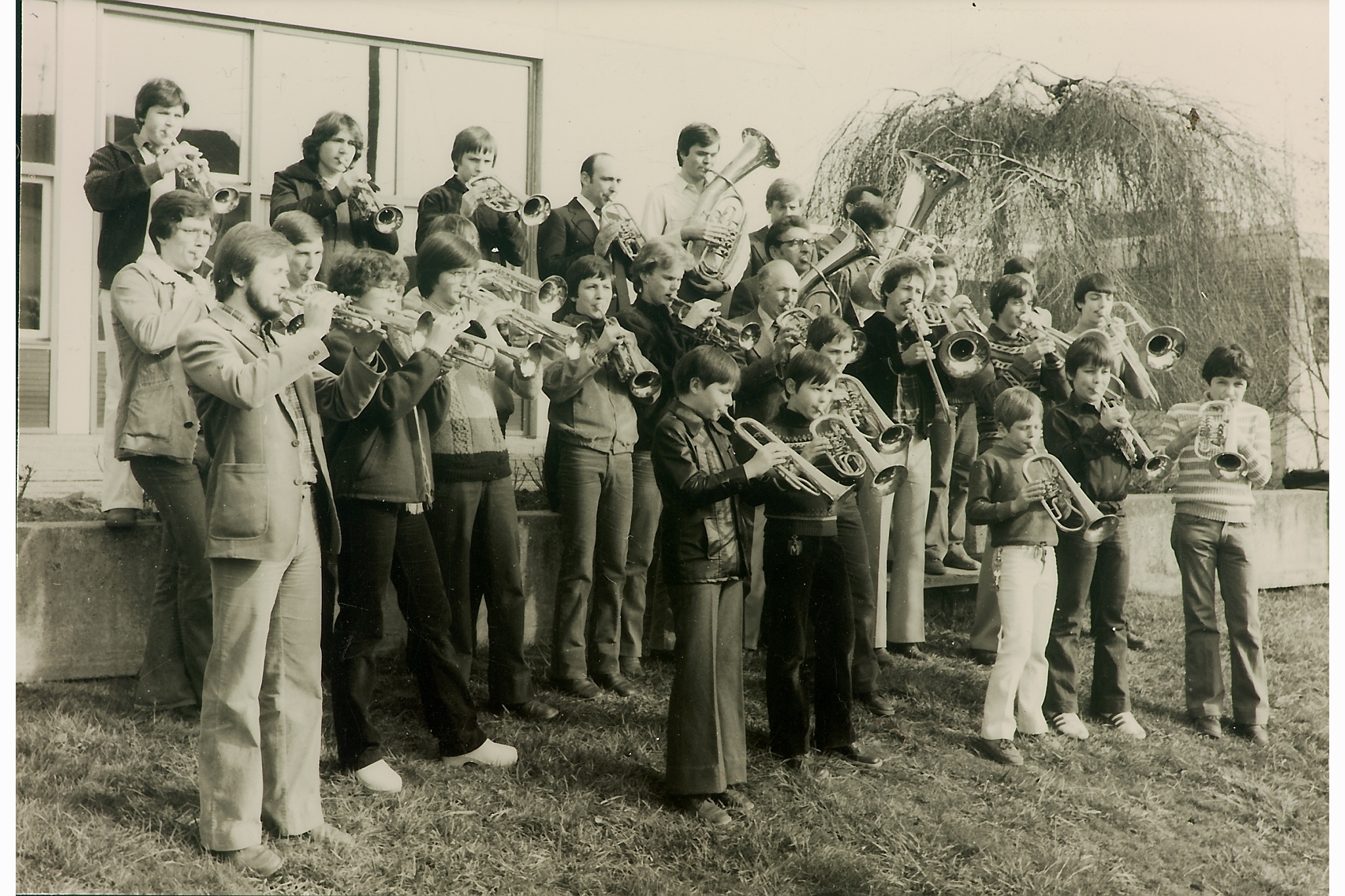 Ein Foto aus dem Jahr 1980. Damal beging der Posaunenchor sein 60-jähriges Bestehen.    Bild: Privat