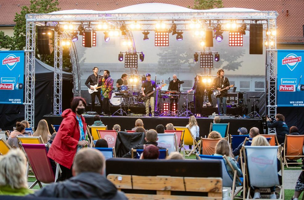Veranstaltet wurde das Konzert von dem Privatsender Antenne 1.
 Foto: Lichtgut/Christoph Schmidt