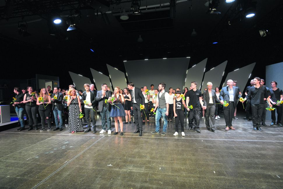 Zur Biennale 2017 erlebte die Klosterseehalle mit dem Jugend-Pop-Musical „Bühne der Träume“ eine kurze Renaissance. Bild: Archiv