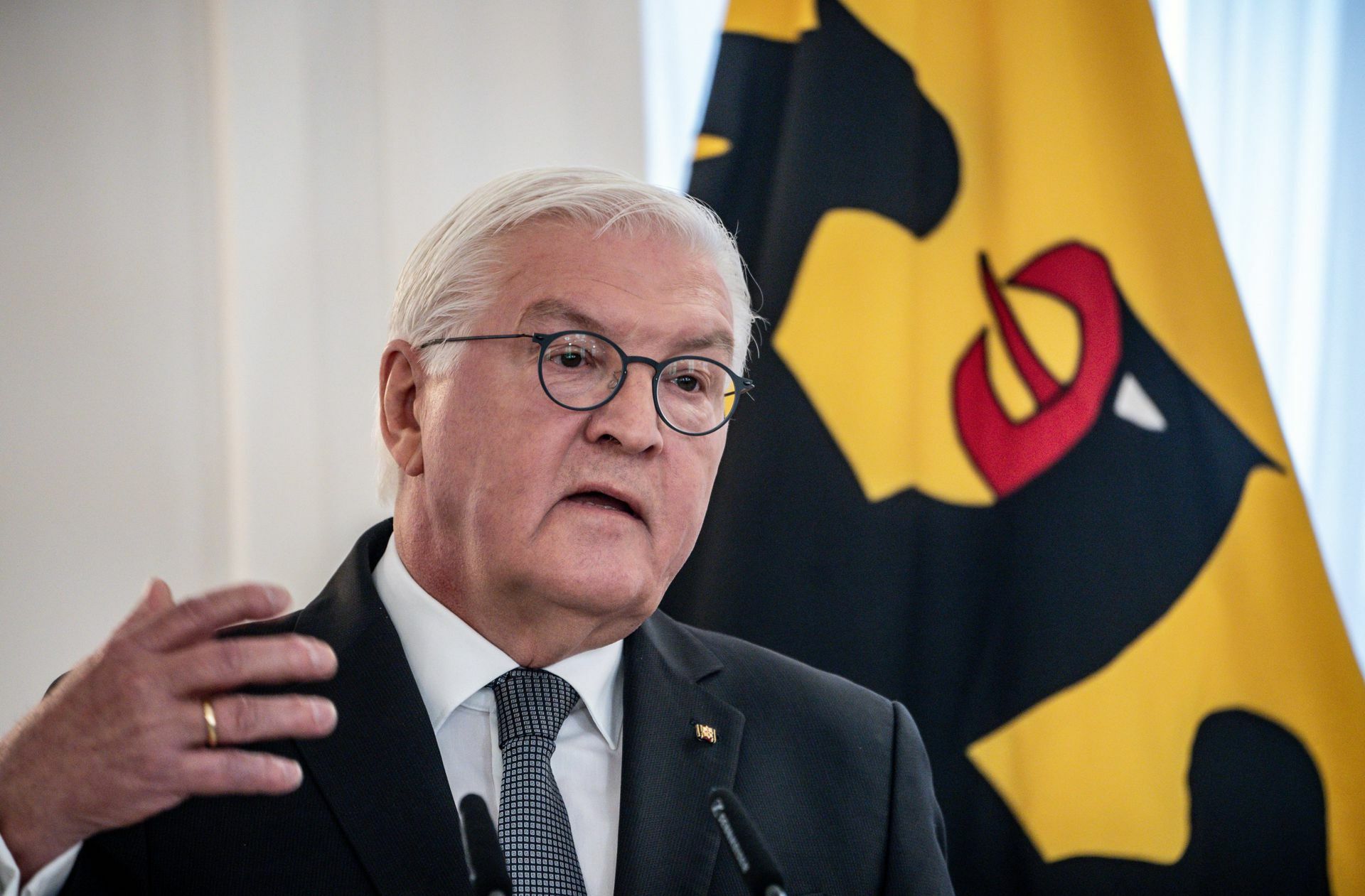 Machte deutlich, dass er keinen Raum für Verhandlungen im Ukraine-Konflikt sieht: Bundespräsident Frank-Walter Steinmeier.