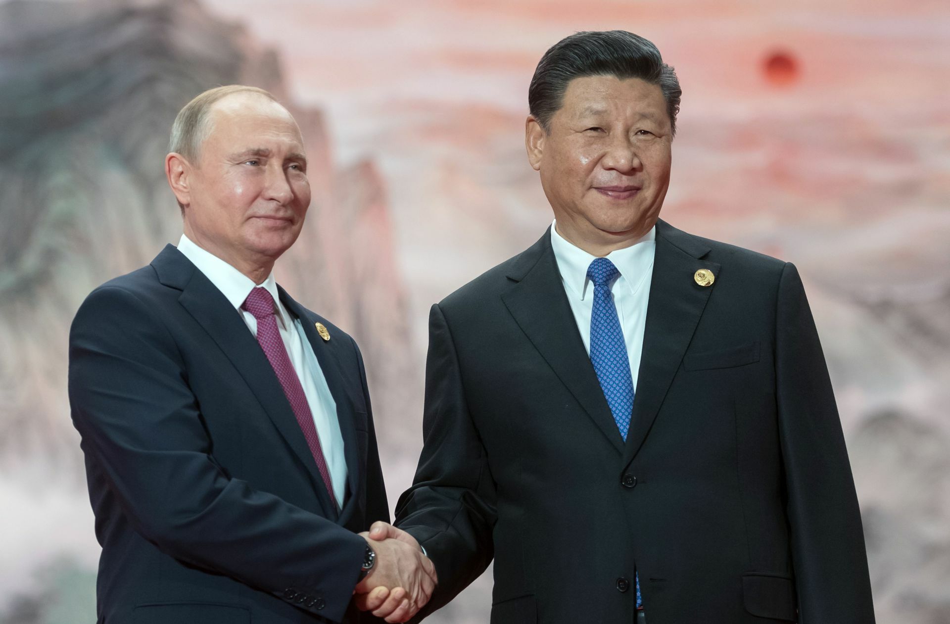 Putin und Xi bei ihrem Treffen im Jahr 2018