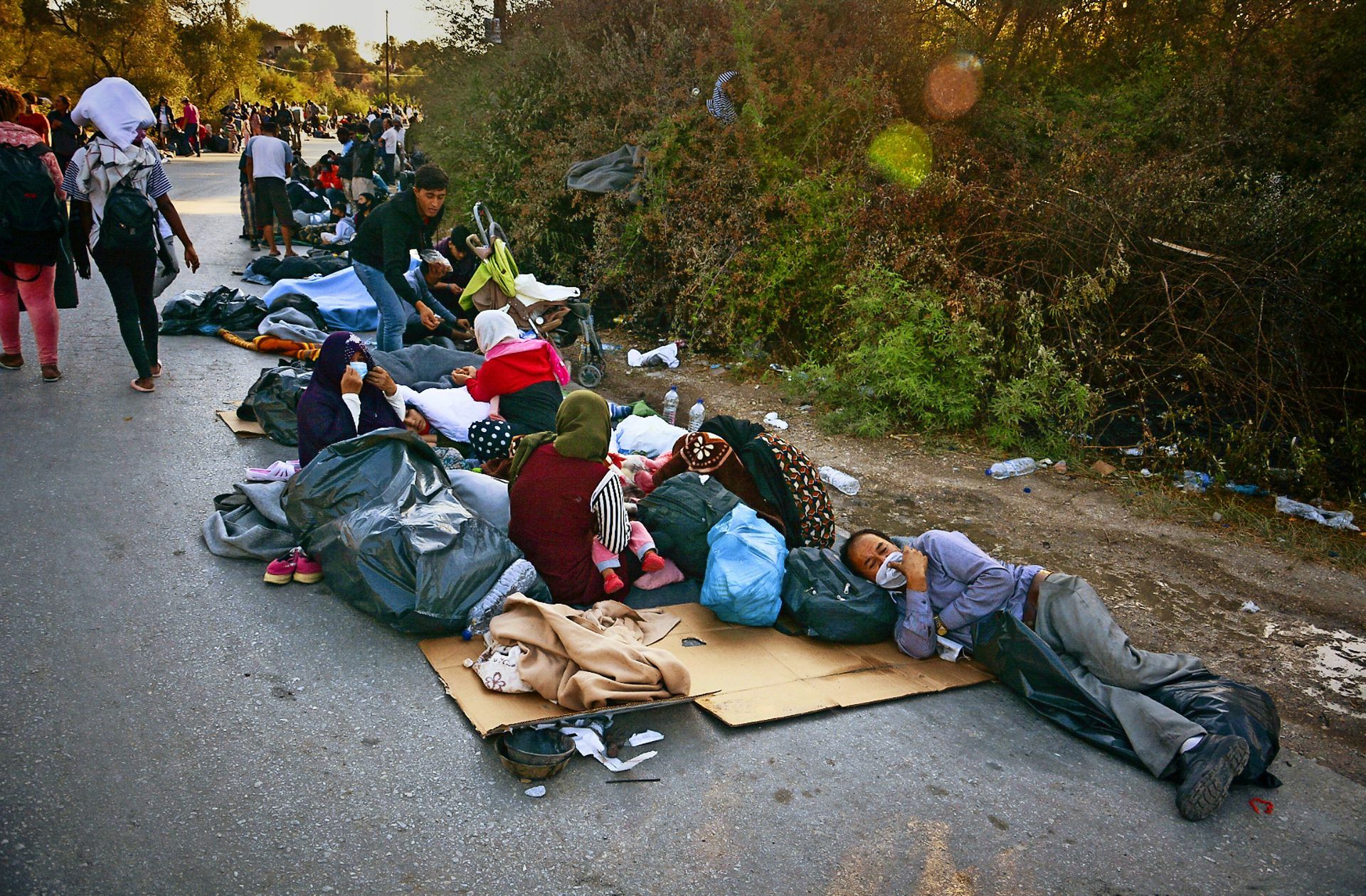 Viele Menschen auf Lesbos haben jetzt kein Dach mehr über dem Kopf.