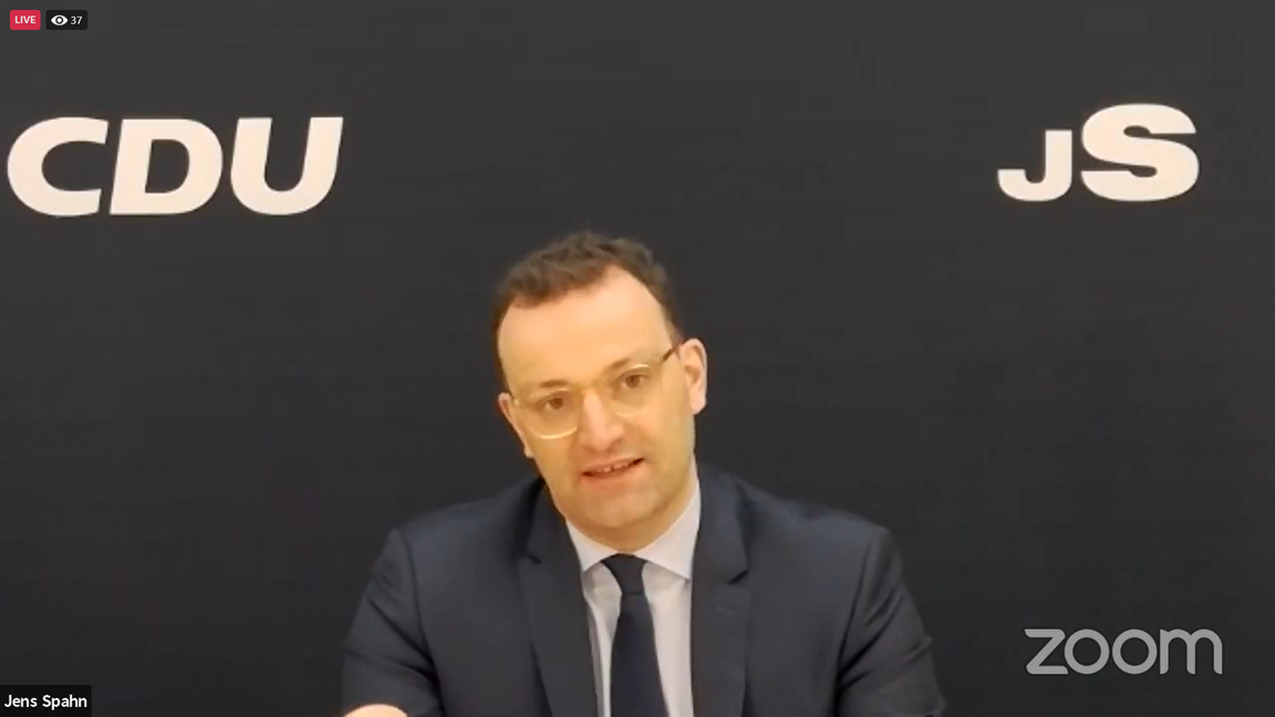 Bundesgesundheitsminister Jens Spahn. Bild: Staber