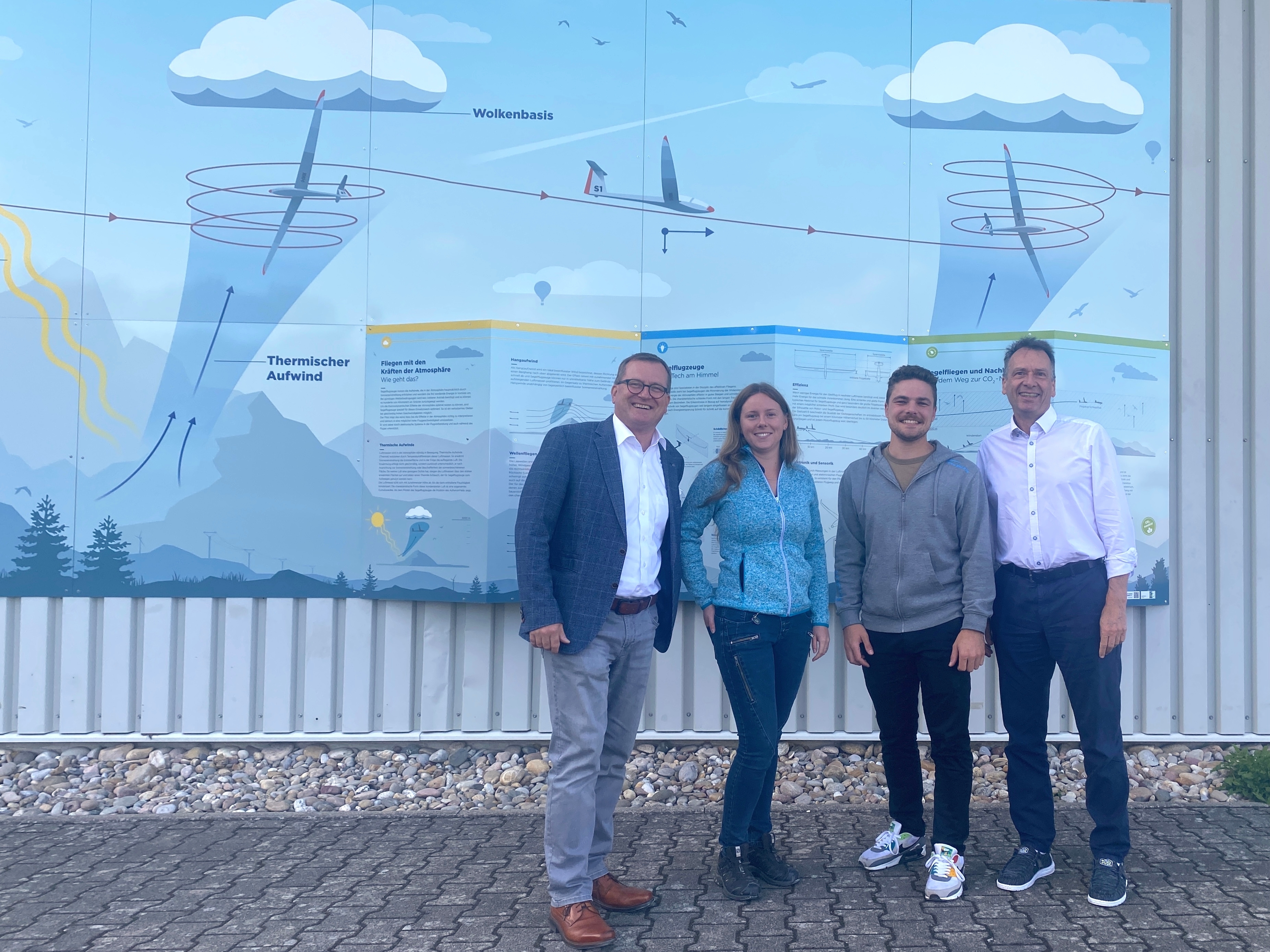 Erfahrene Vorstände und die nächste Generation im Team: Michael Guth, Juliane Gold, Patrick Schwegler und Peter Röhm (von links)