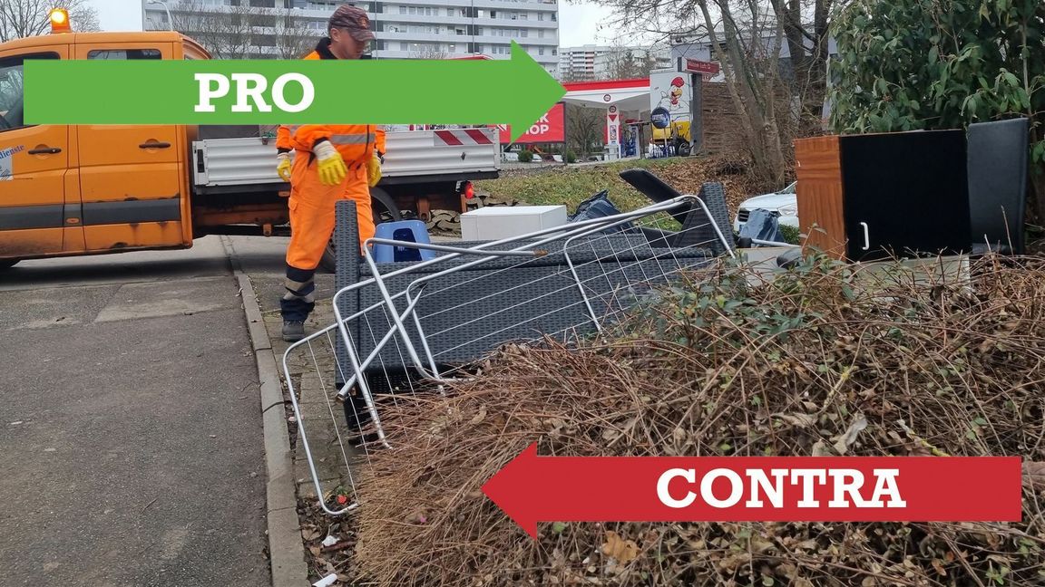 Die Ablagerung von Wildem Müll wie auf dem Bild im Bereich der Friedrich-Ebert-Straße ist ein wachsendes Problem in Sindelfingen – auch achtlos weggeworfene Einwegverpackungen gehören dazu. Bild: Hamann