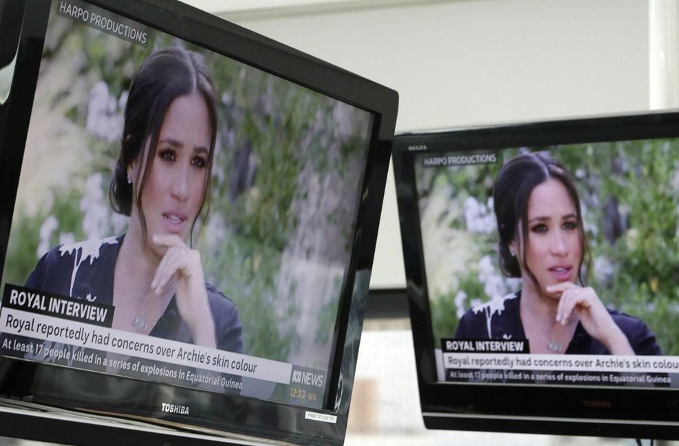 Herzogin Meghan im Fokus – das Interview war mit Spannung erwartet worden. Foto: dpa/Rick Rycroft